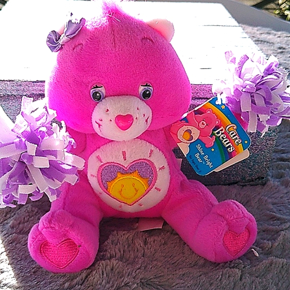 T-377 W/T 2006 mini Care Bear "Shine Bright" Bear